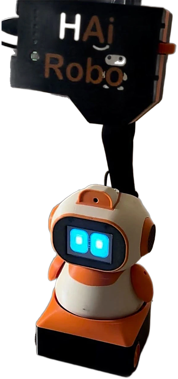 The Hai Robo for Kids prototype with its projector head